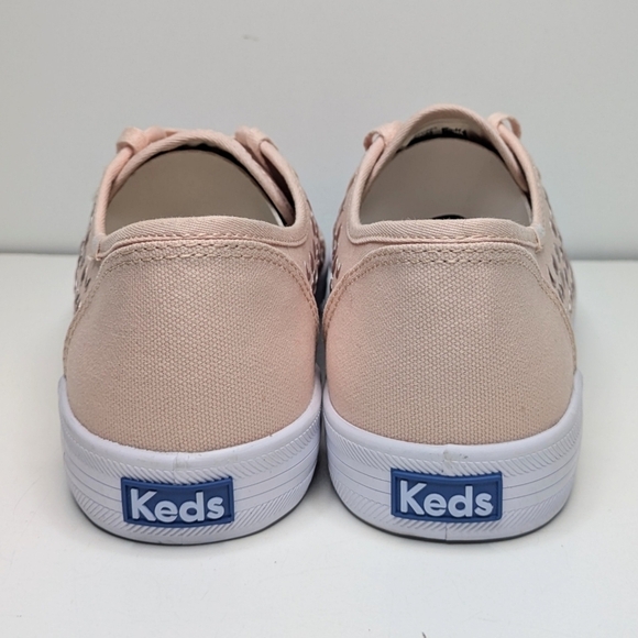 Keds Kickstart Iridescent stud peach pink canvas sneakers women's size 8.5 - Picture 5 of 7